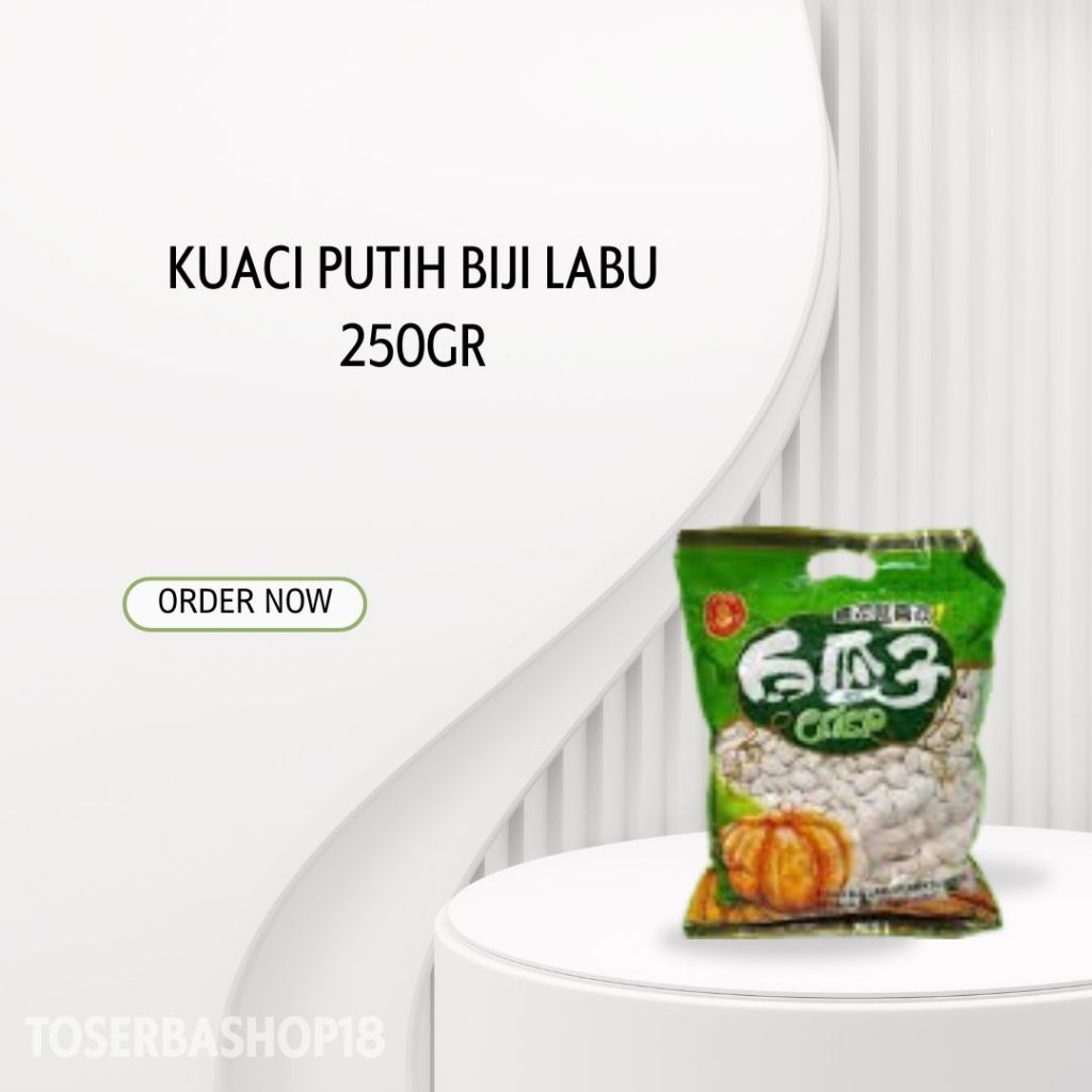 

Kuaci Putih Biji Labu Hsing Yang Brand (250gram)
