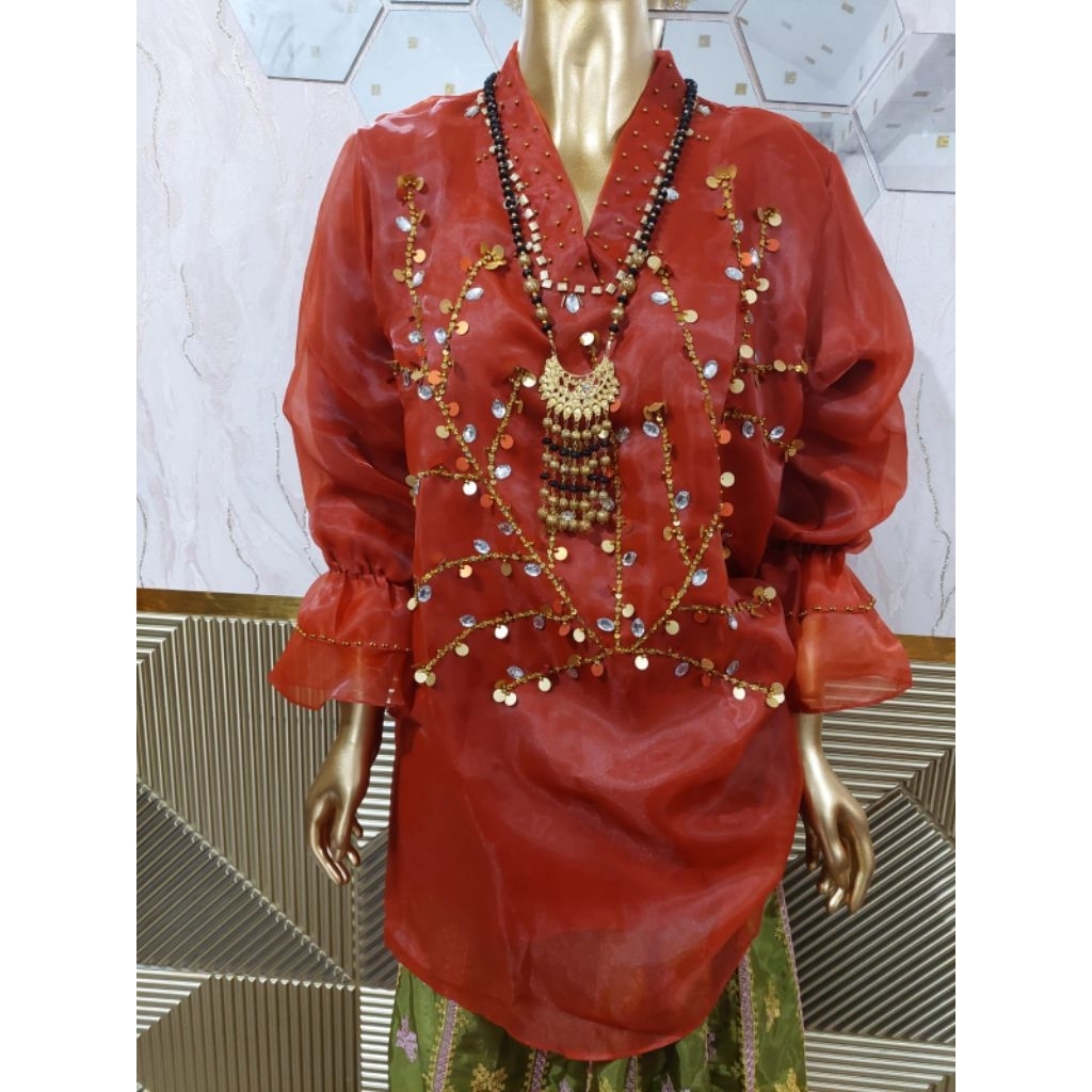 BAJU BODO ORGANZA PAYET