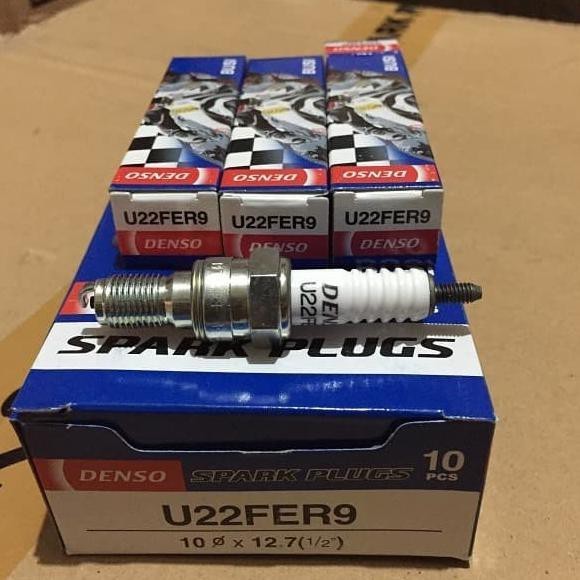 BUSI DENSO U22FER-9 / U22EPR-9 1 KOTAK ISI 10 PCS UNTUK MOTOR VARIO 110 KARBU