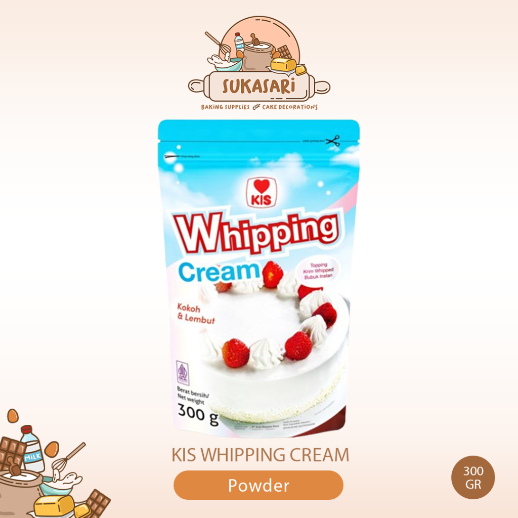 

Kis Whipping cream 300 gram / Whip Powder Bubuk Whiping Cake Kue Topping Kue