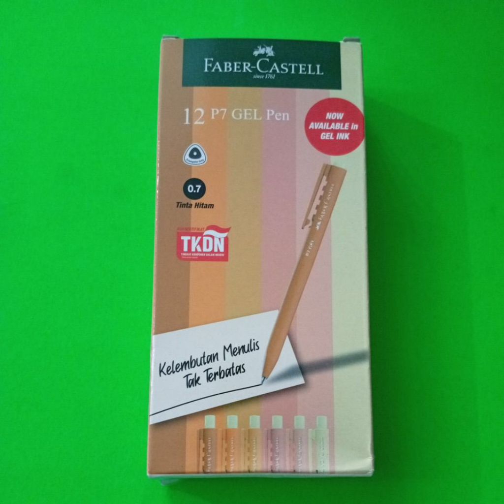 P7 gel Pen Faber Castell kemasan per Lusin ( isi 12)