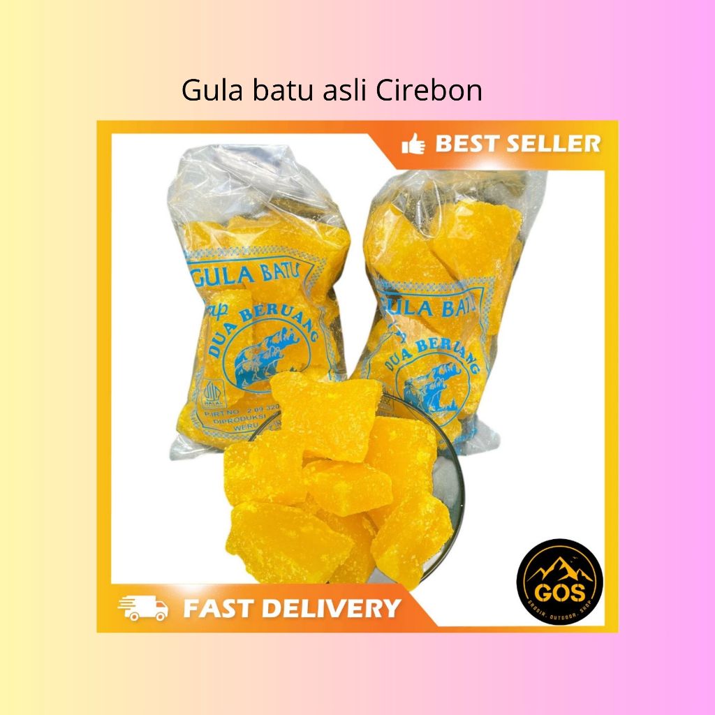 

Gula Batu Cap beruang Khas Cirebon 500g Aroma Wangi