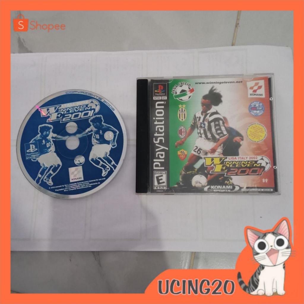 winning eleven 2001 liga Itali kaset PS1