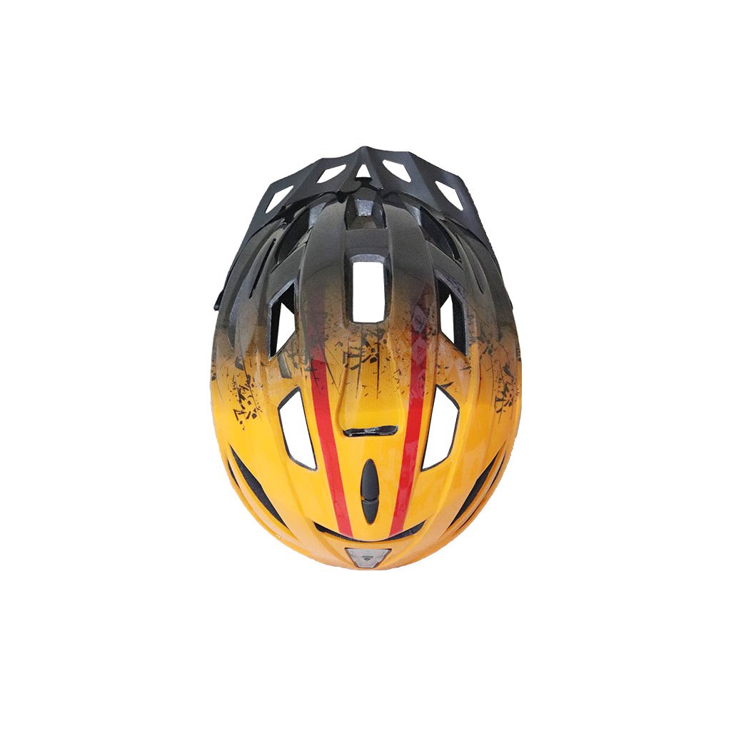 OBRAL MURAH  SISA DISPLAY TOKO - HELM SEPEDA SYTE 166 WARNA KUNING ORANGE