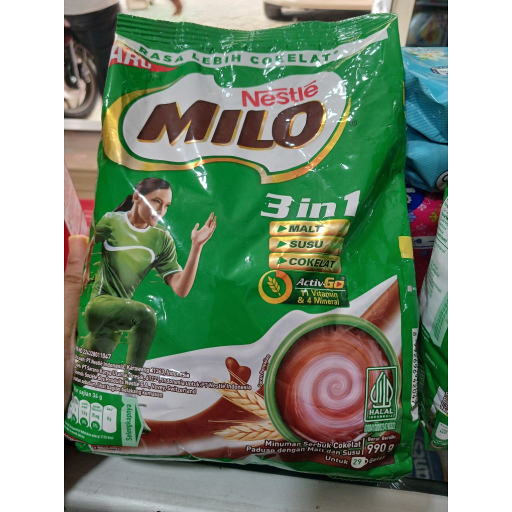 

Milo 3 in 1 activGo 990 gram