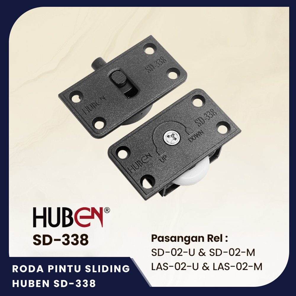 RODA PINTU SLIDING HUBEN SD-338