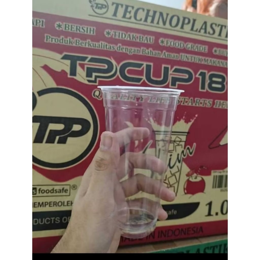 gelas 22 oz slim dan 18oz slim merek techno