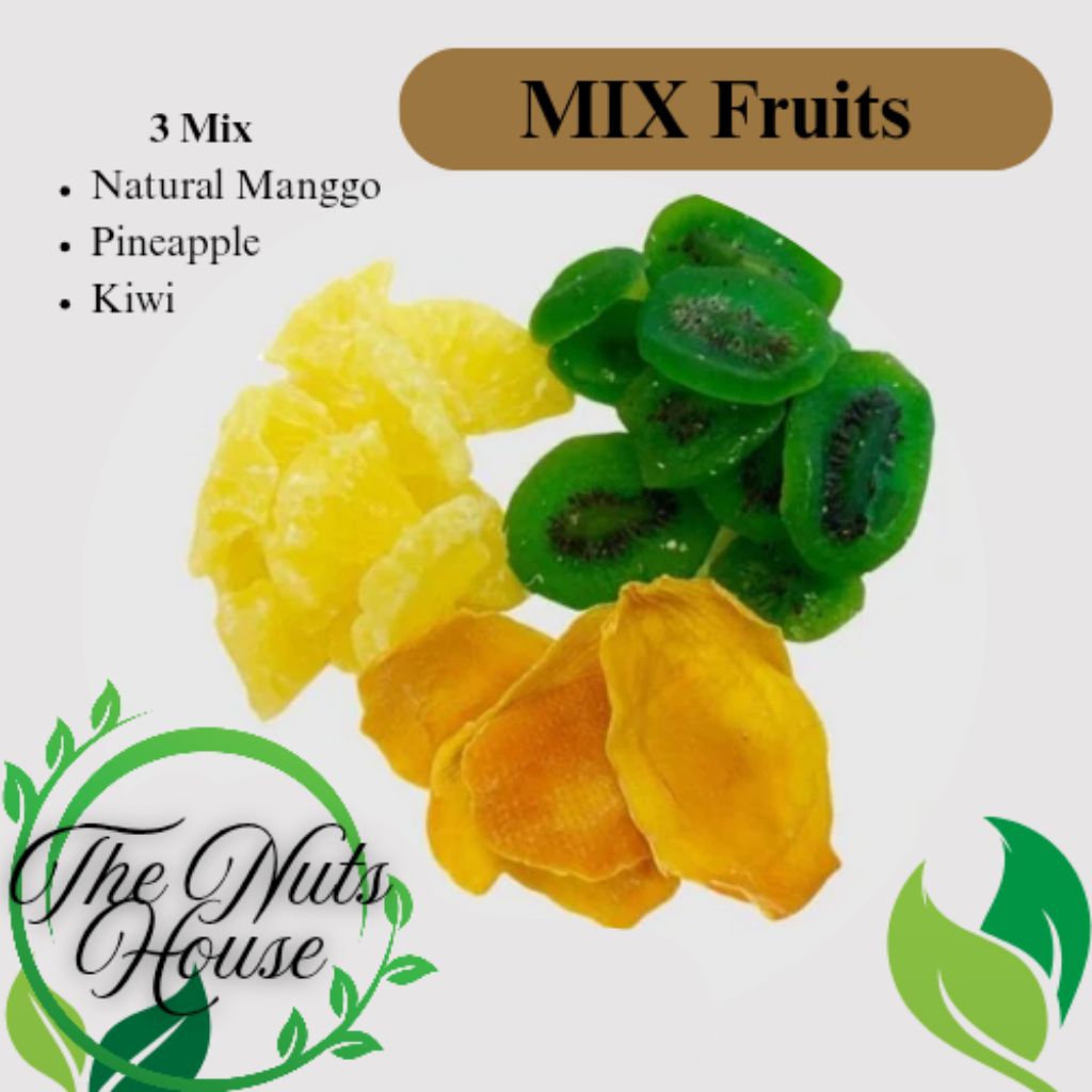 

3 Mix Fruit 1kg ( Nanas, Mangga Natural, Kiwi)