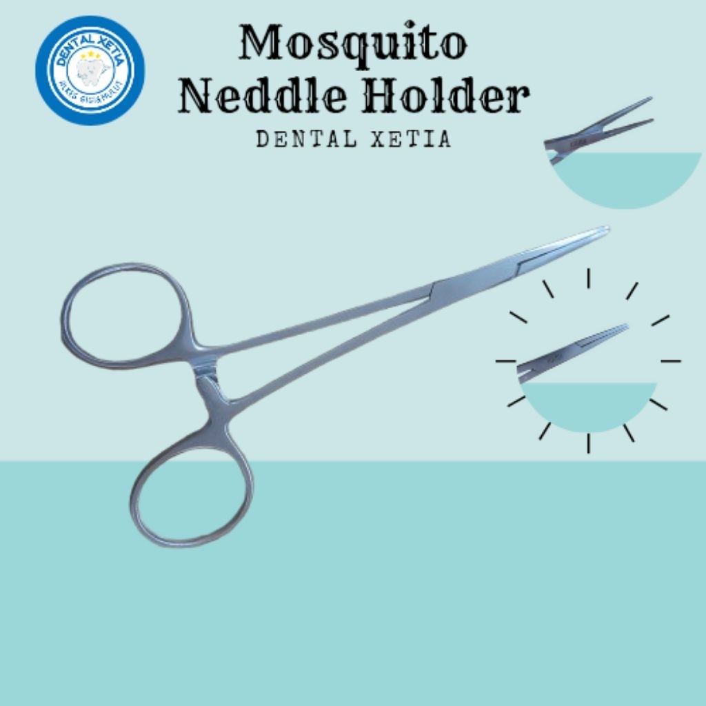 Mosquite Needle Holder Straight, Curved 12cm dan 14cm