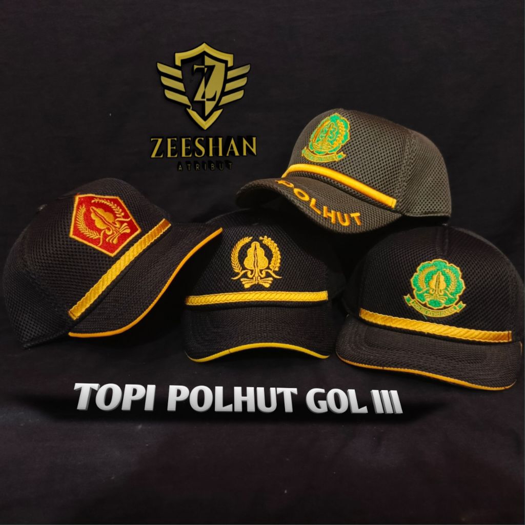Topi Polhut golongan 3 / Topi Polhut bahan Jala