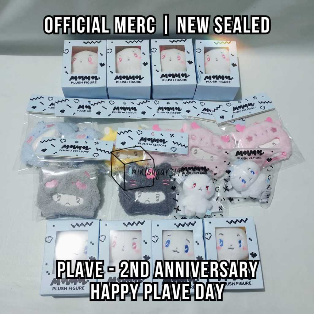 [ READY NEW OFFICIAL ] HAPPY PLAVE DAY SHOP - PLAVE 2ND ANNIVERSARY POP-UP MERCH ( MMMM Plush Figure