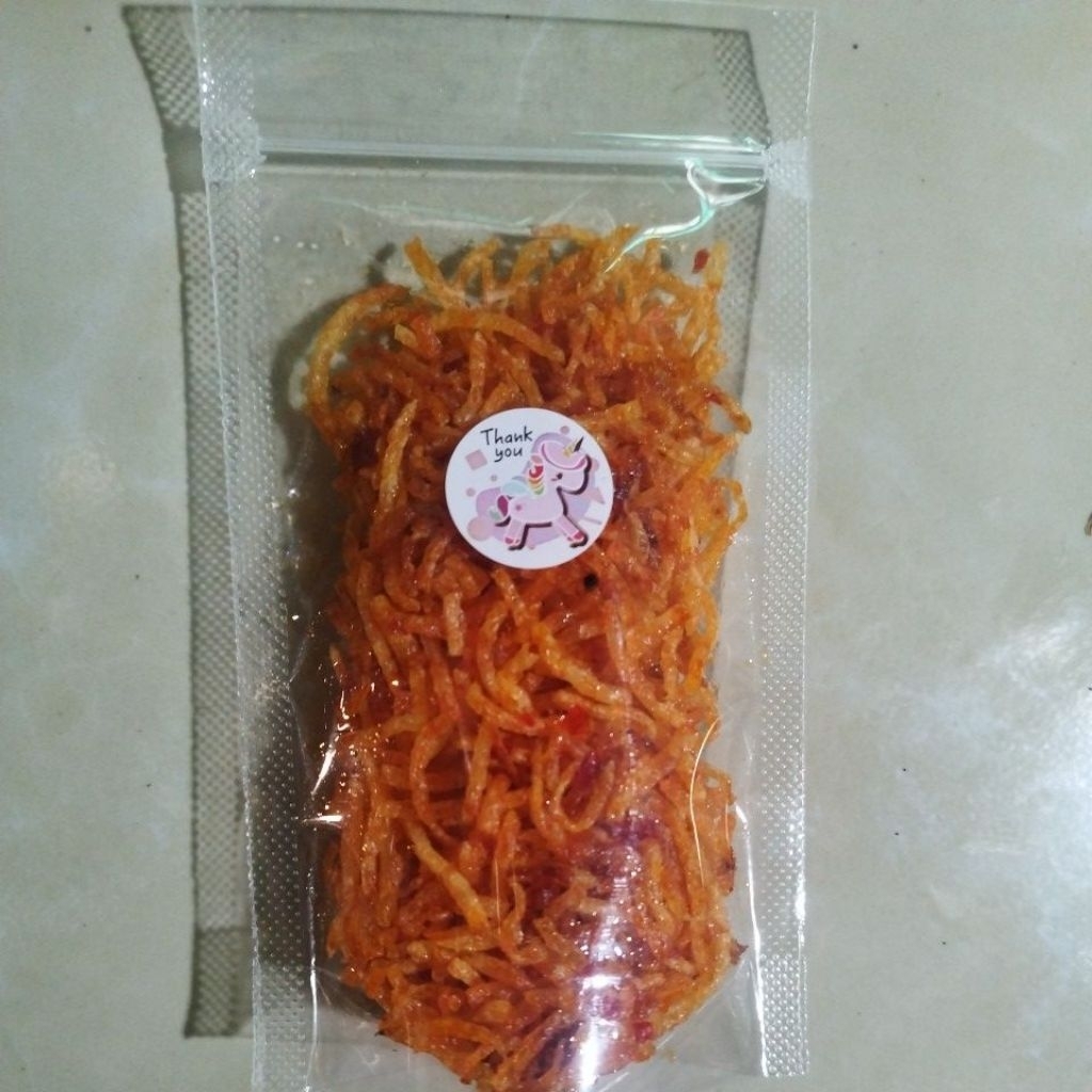 

Kentang Mustofa kriuk 50 gr pedes manis gurih