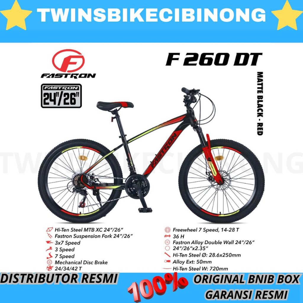 Sepeda Gunung MTB 24 26 Inc FASTRON F 260 DT INNER CABBLE BY PACIFIC