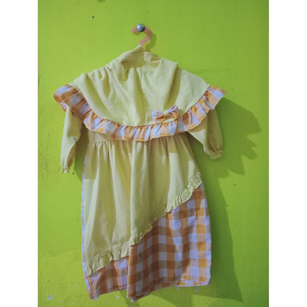 preloved gamis bayi murah oren
