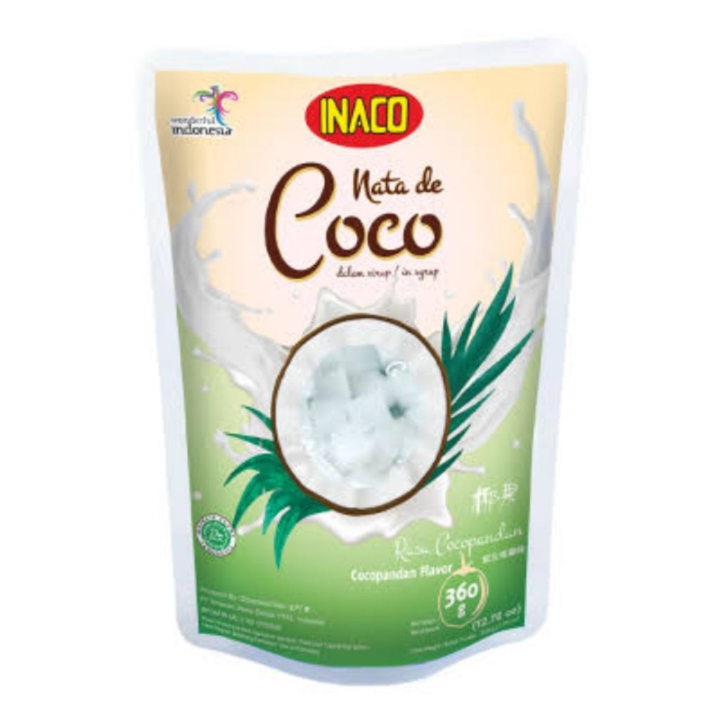 

nata de Coco dalam sirup rasa Cocopandan 360 gram 1 bungkus