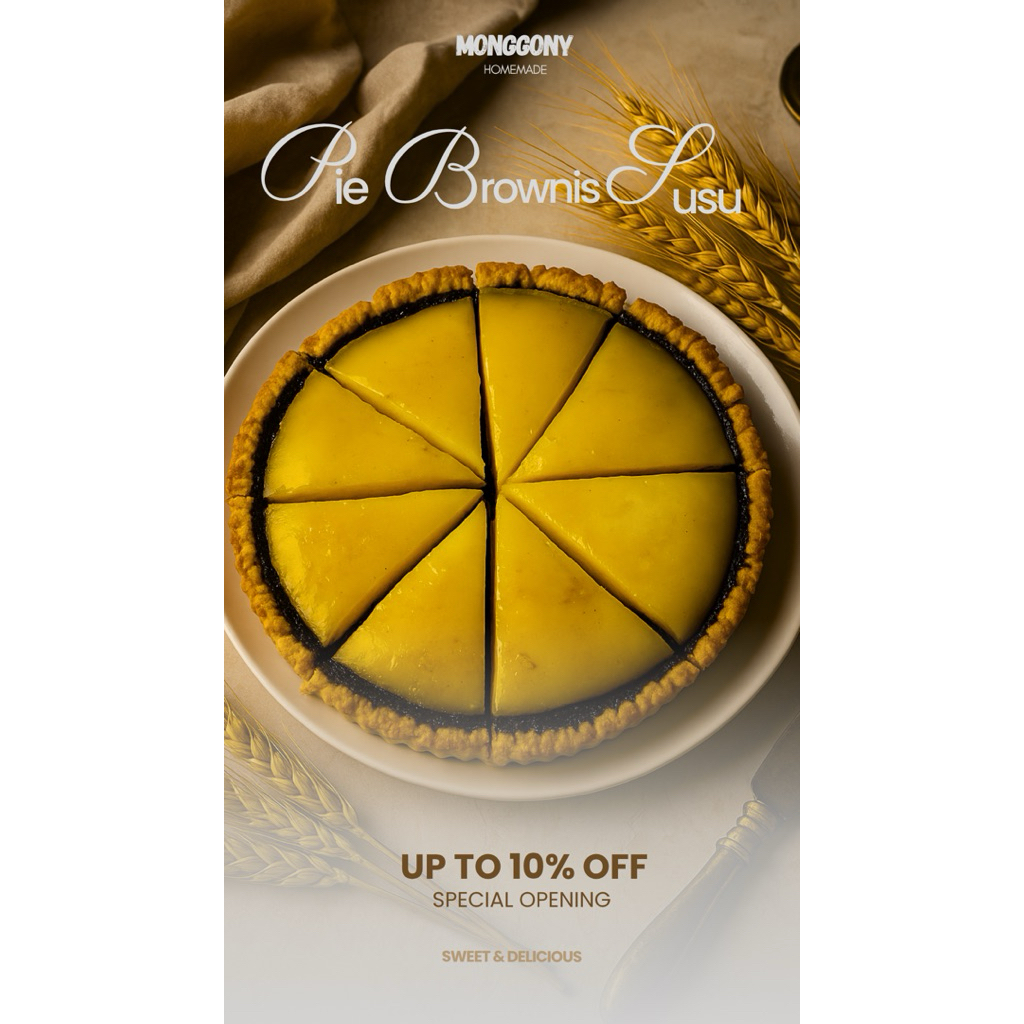 

Pie brownies susu premium