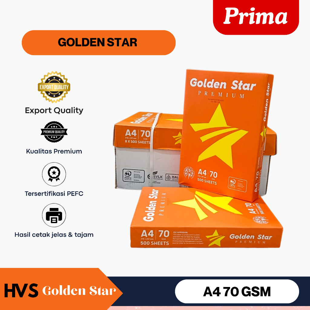 

Golden Star HVS A4 70 GSM