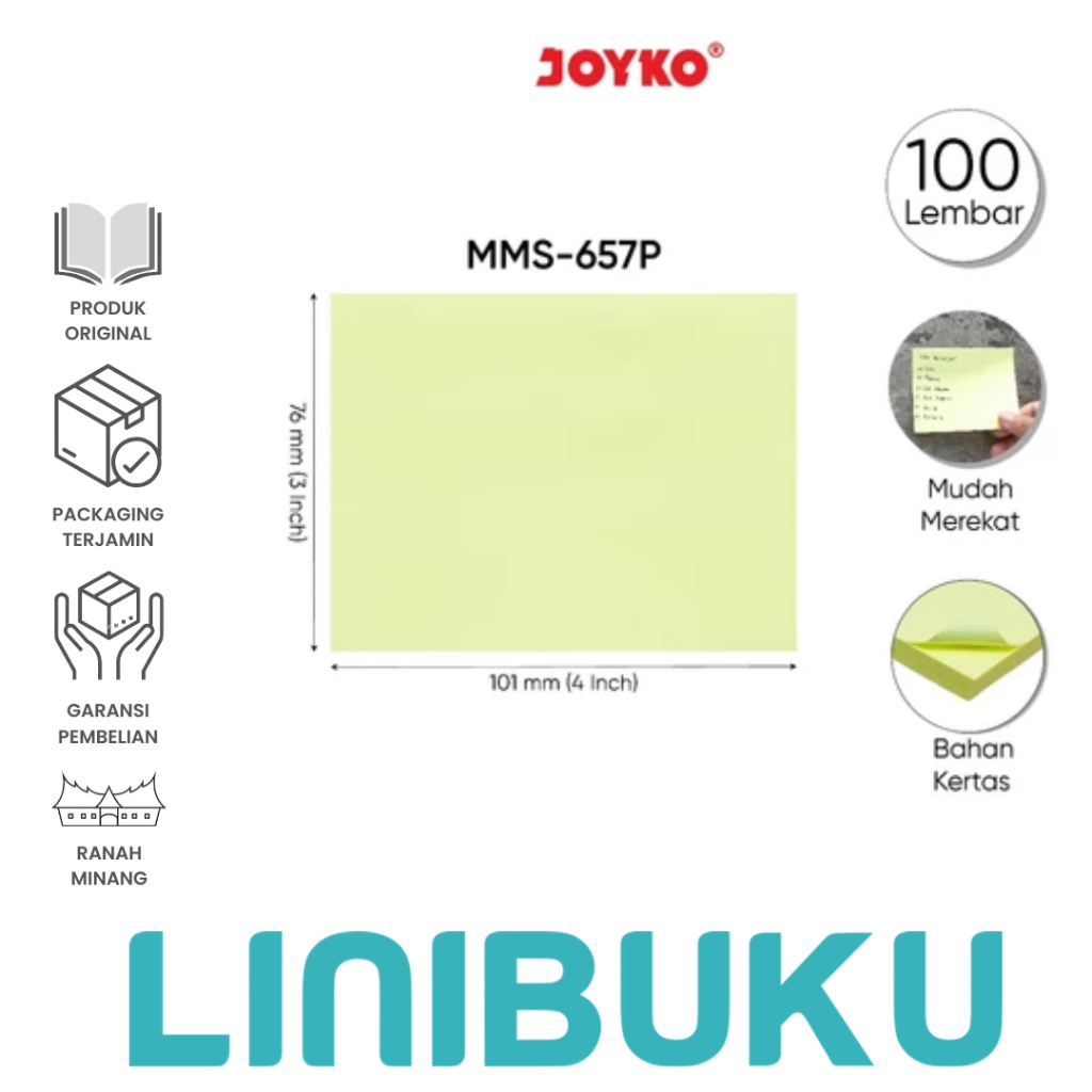 

ATK - BIG Stick Notes - STIKY NOTES BERBAGAI UKURAN - JOYKO