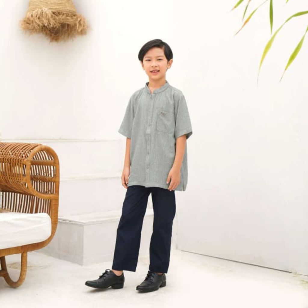 NKCA 007 KOKO ANAK BUSANA MUSLIM GREY BY NIBRAS