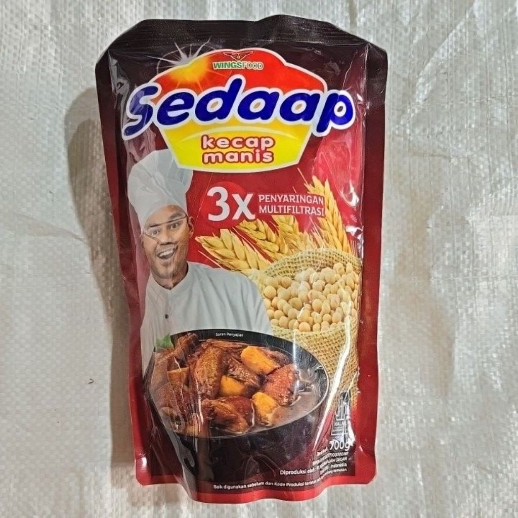 

Kecap manis sedaap refill 700g ( BESAR )
