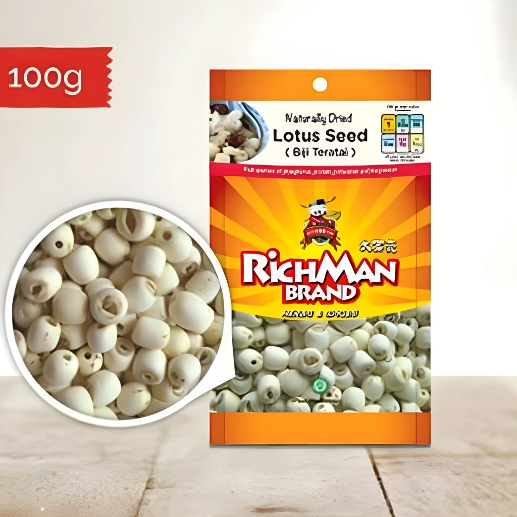 

biji teratai lien ci lian zhi white lotus seed rich man 100