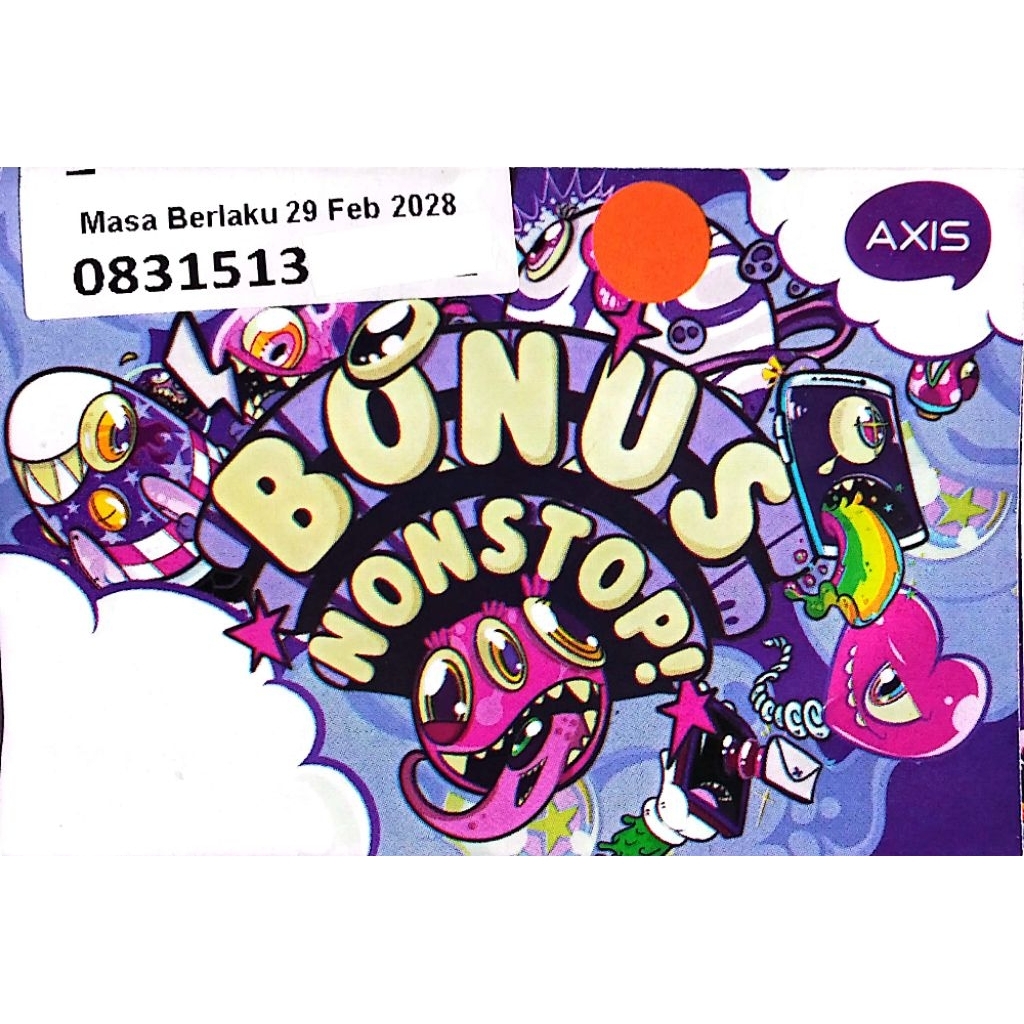 KARTU PERDANA AXIS | KUOTA 4.5GB 60HARI (minimal 10pcs)