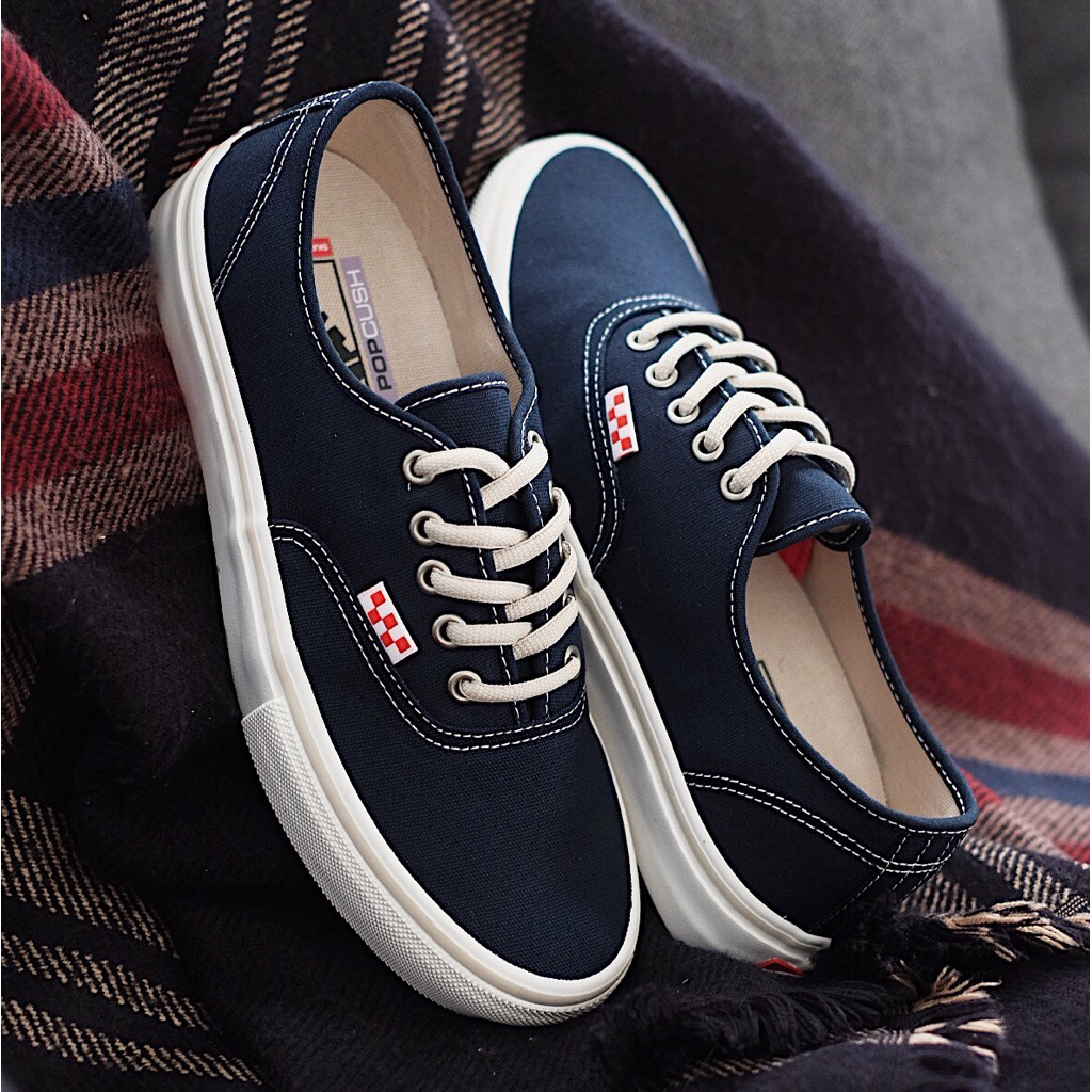 Sepatu Vans Authentic Pro Skate Navy Turtledove 100% ORIGINAL RESMI