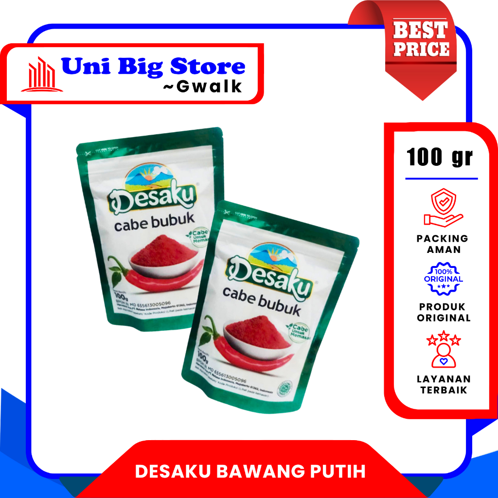 

DESAKU CABE BUBUK INSTAN CHILI POWDER PREMIUM - 100 GR