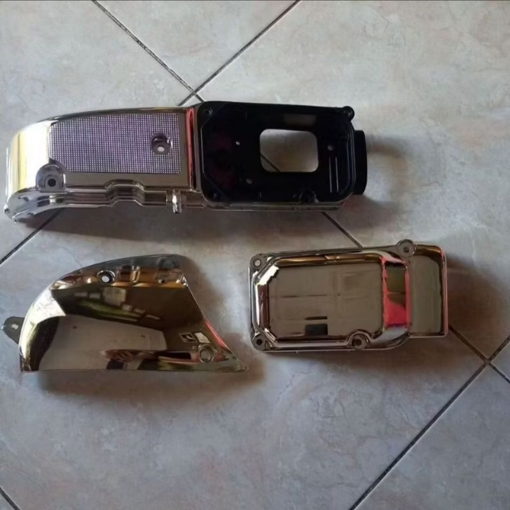 cover CVT mio sporty dan smile crom silver