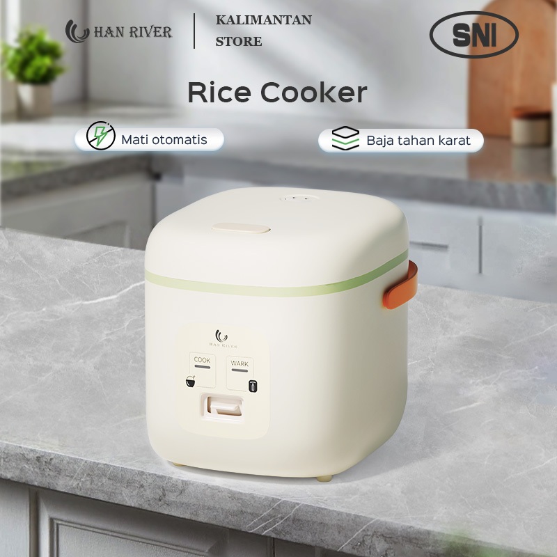 [Pengiriman dari Banjarmasin]HAN RIVER Rice Cooker Penanak Nasi Digital 800Ml Penanak Nasi Mini