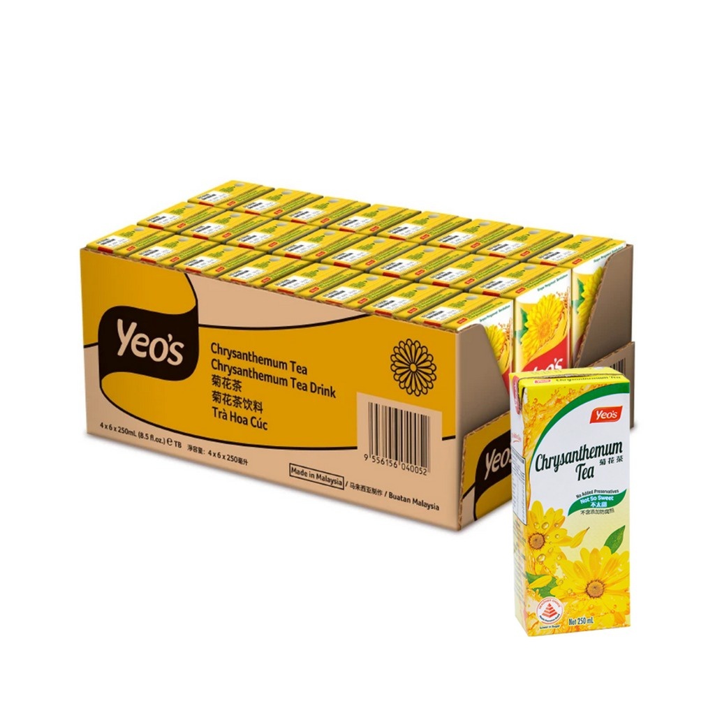 

Yeos Chrysanthemum Kotak Teh kembang Dus isi 24 minuman panas dalam