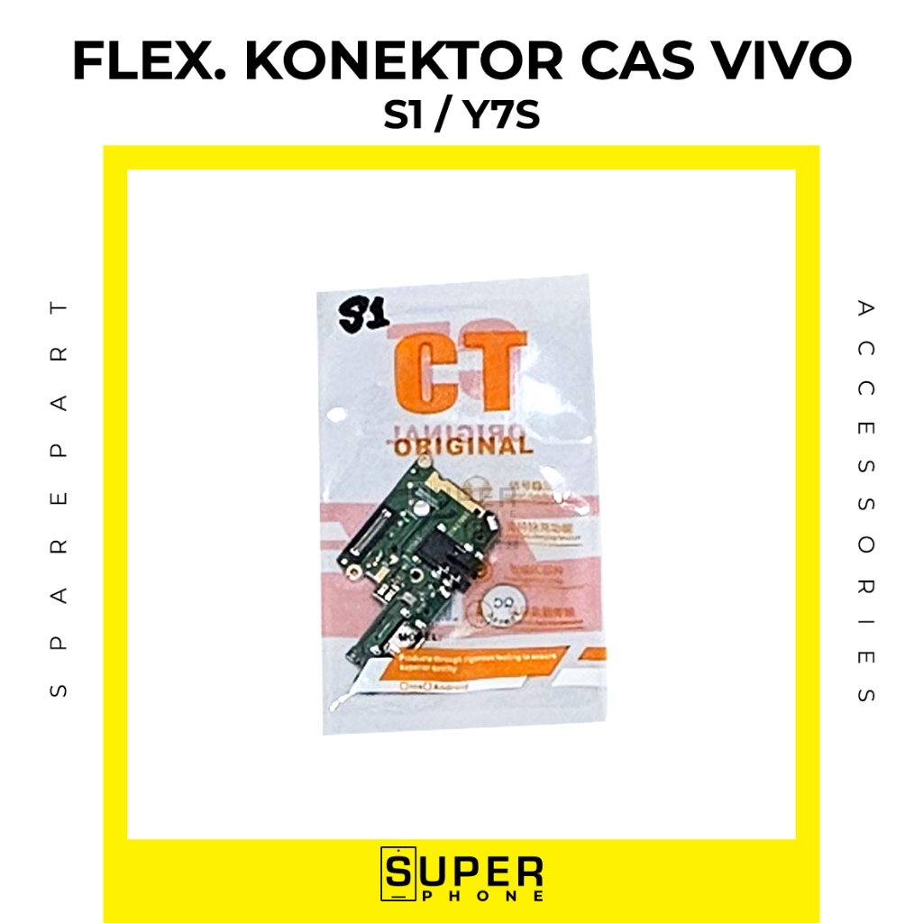 Flexibel Konektor Charger VIVO S1 / Y7S Con T/C Fleksibel Flexible Cas Connector Travel Charge TC Pa