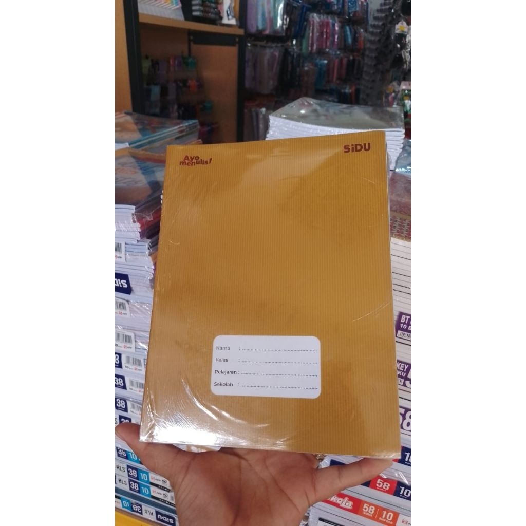 

Buku Tulis Sidu Kraft Sampul Cokelat isi 40 Lembar