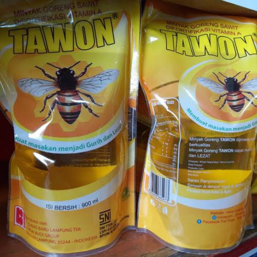 

Minyak Goreng Tawon 900ml Refill (11pcs gratis 1pcs)