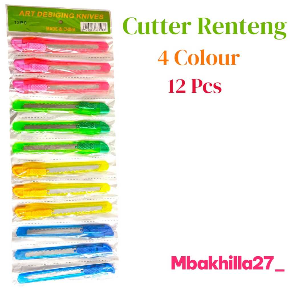 

12PCS CUTTER PISAU PEMOTONG ART DESINGING KNIVES