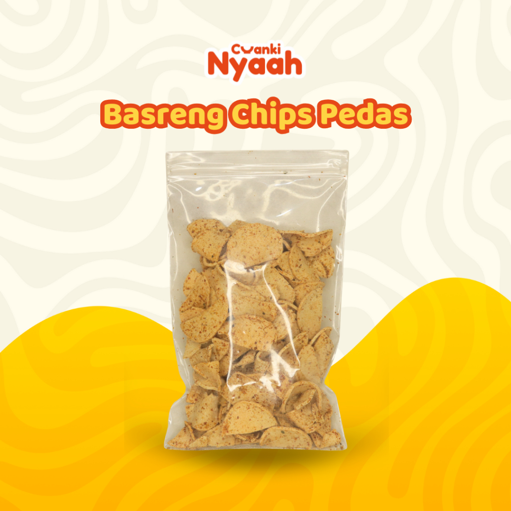 

Basreng Chips Pedas Isi 200gram