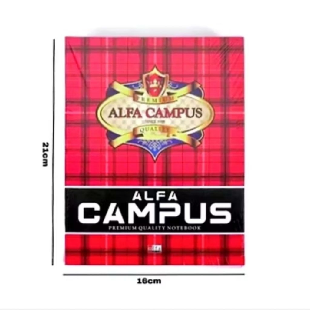 

Jual Buku Tulis Alfa Campus Kwarto Ukuran 16cm x 21cm isi 38 Lembar |Terlaris