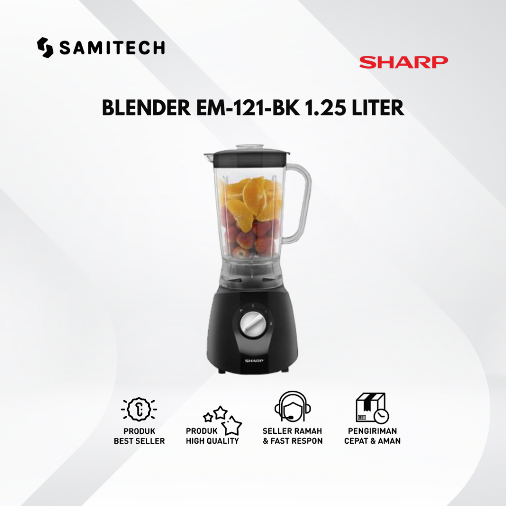 BLENDER SHARP EM-121-BK EM 121 BK 1.25 LITER