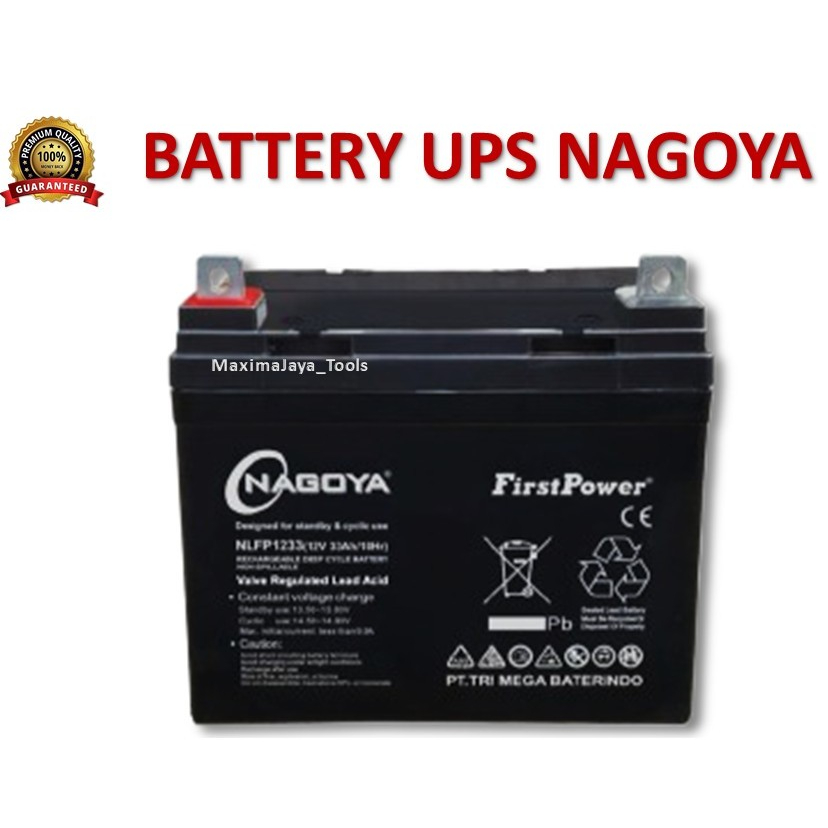 NAGOYA BATERAI VRLA Deep Cycle Baterai NFP 12V-33AH// BATERAI ORIGINAL/AKI KERING VRLA BERGARANSI