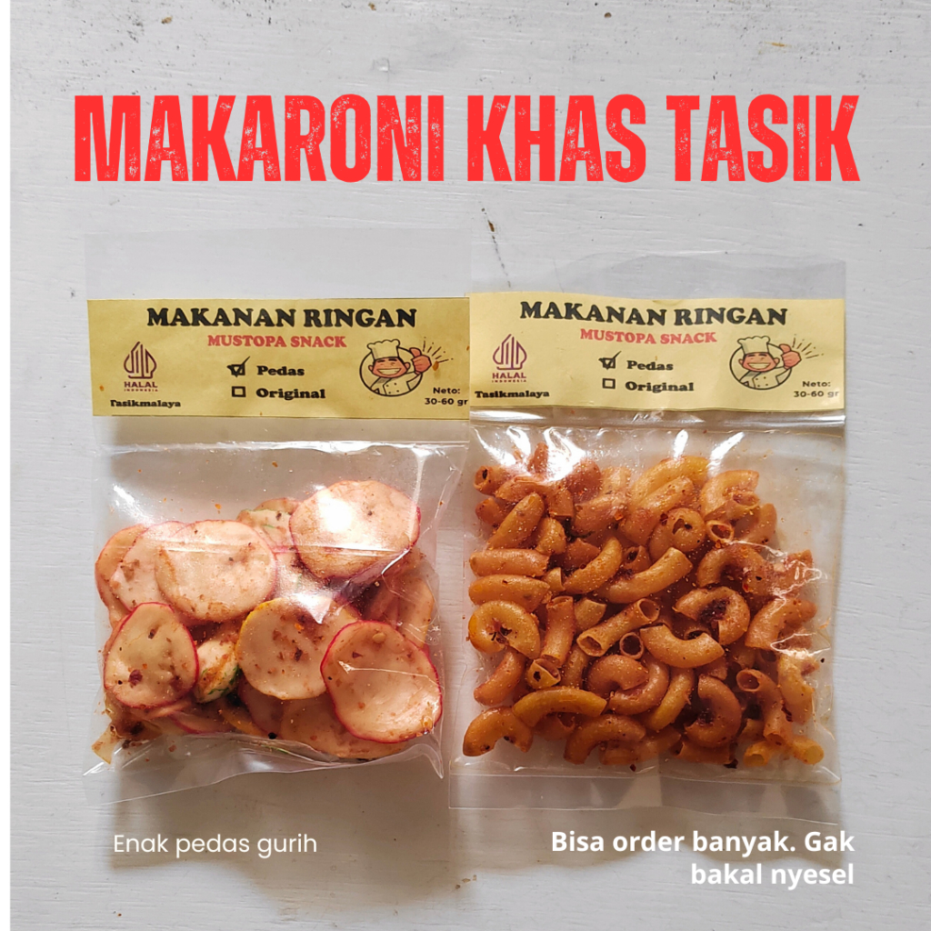 

Makaroni bantet kriwil tasikmalaya cap koki 60 gram