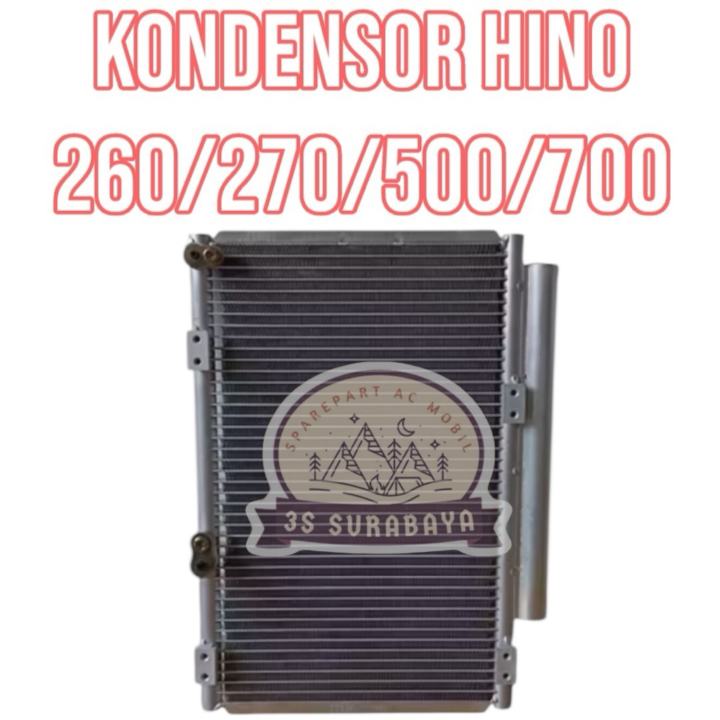 Kondensor Hino 260 270 500 700 Condensor Truk Ac mobil (Baru/New)