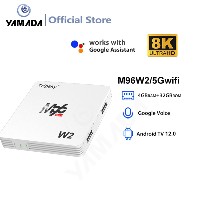 Yamada Android Tv Box Android12 OS Stb Ram 4gb Rom 32gb Wifi 5G/2.4G Smart Tv Box 4K Ultra HD