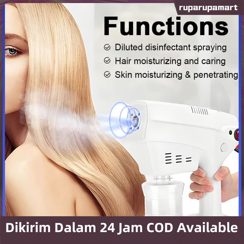 Perawatan rambut nano-spray steam gun nano-spray machine portable blue light nano-fog machine perawa