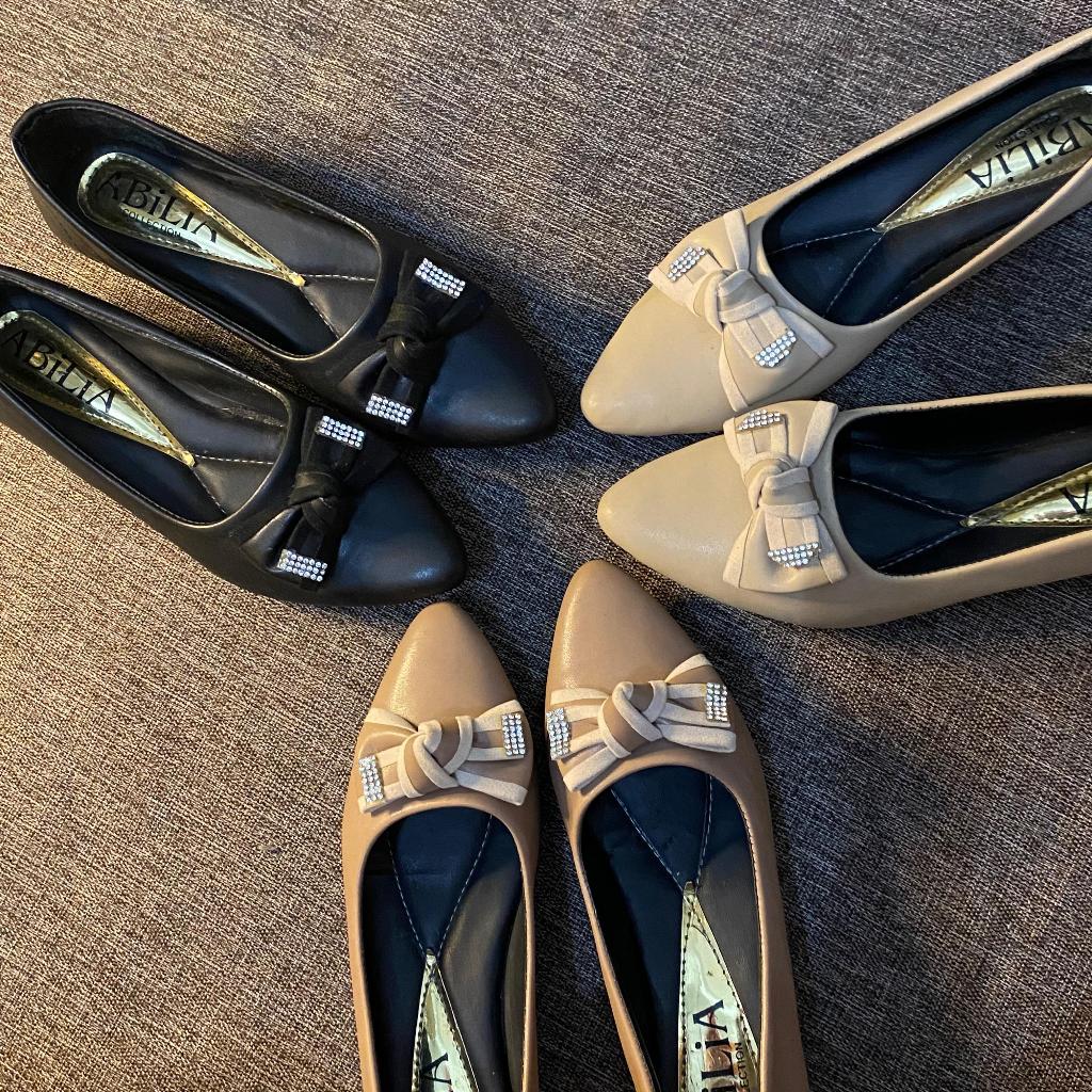 QUEEN - Cassie Sepatu Pantofel Pita Wanita Elegan Sepatu Wanita