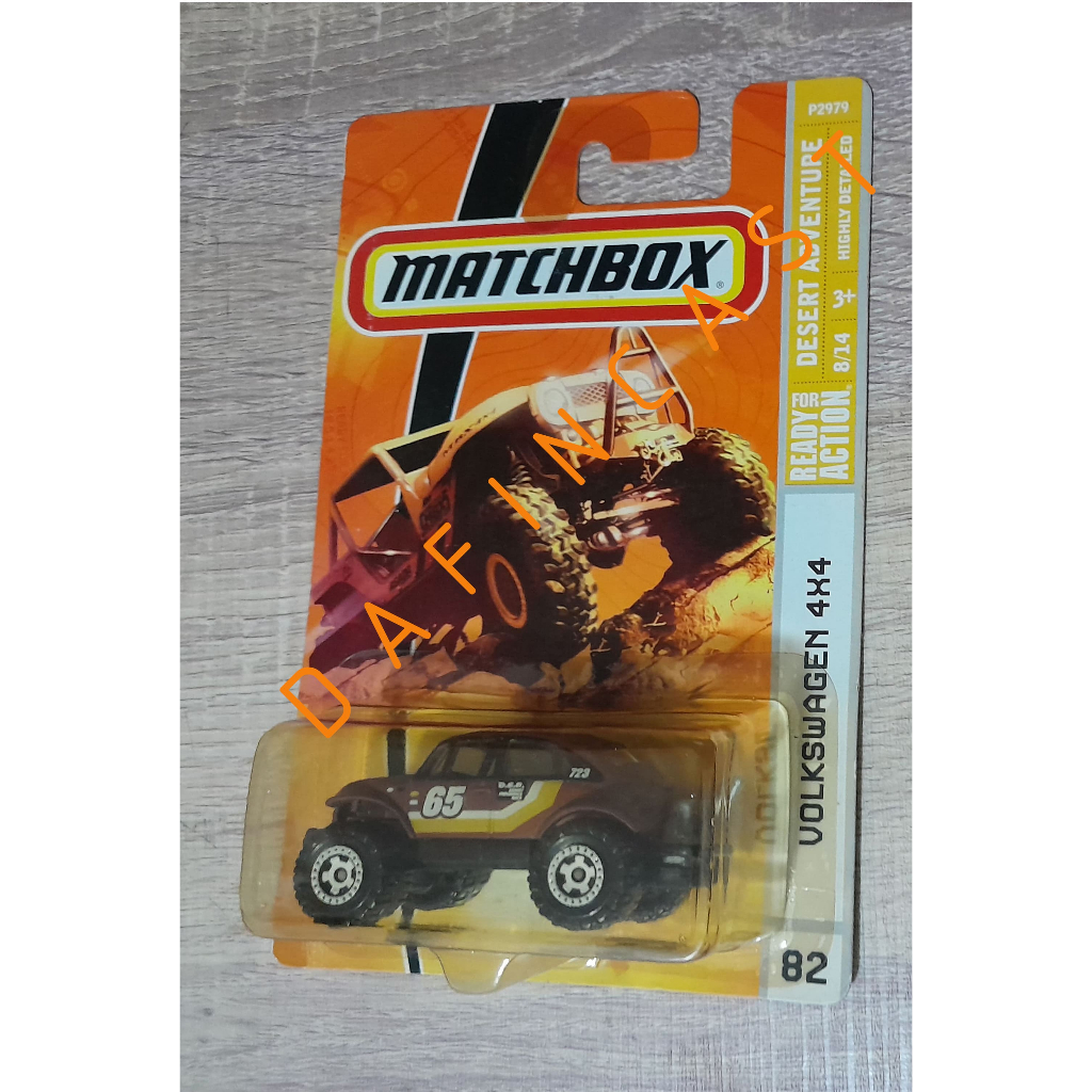 matchbox mbx volkswagen beetle 4x4 coklat