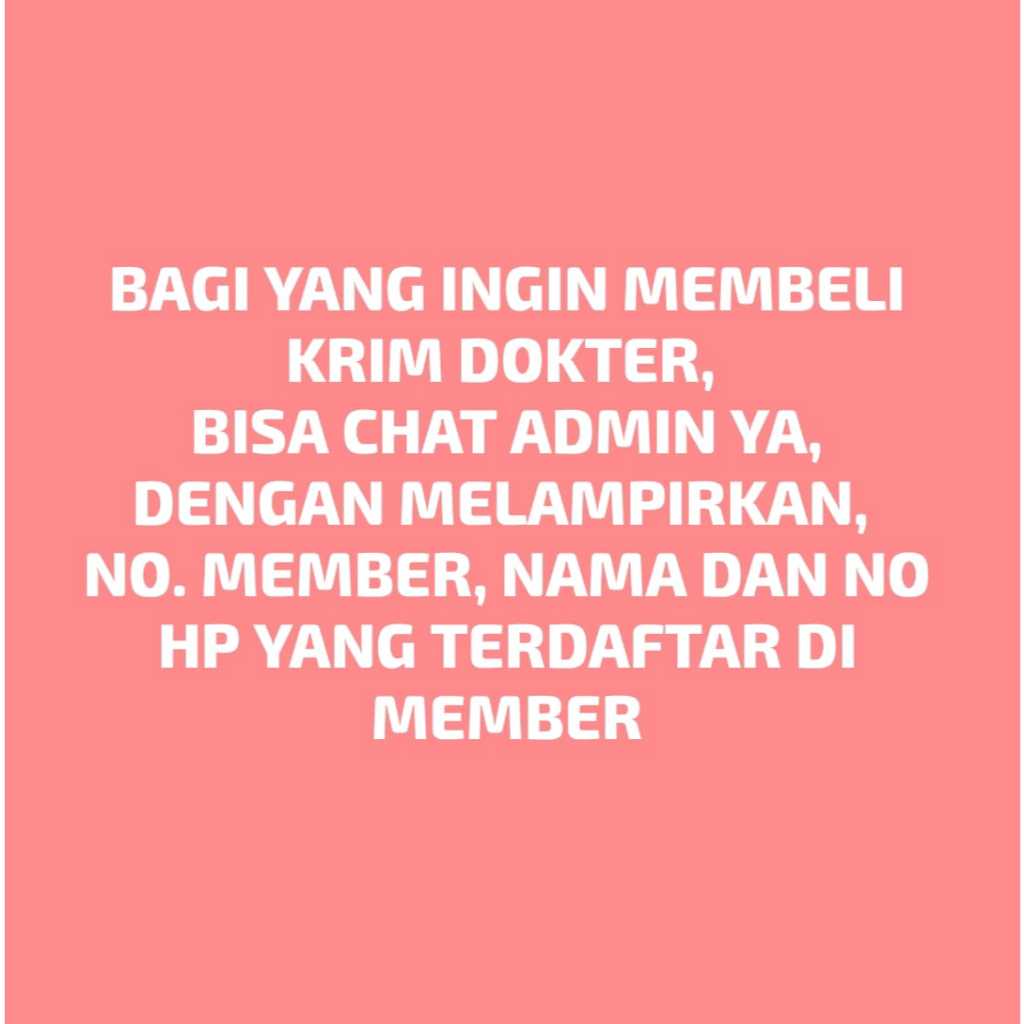 NATASHA SKINCARE KRIM PAGI MEMBER ( Acne, Jerawat dan Totol Jerawat )