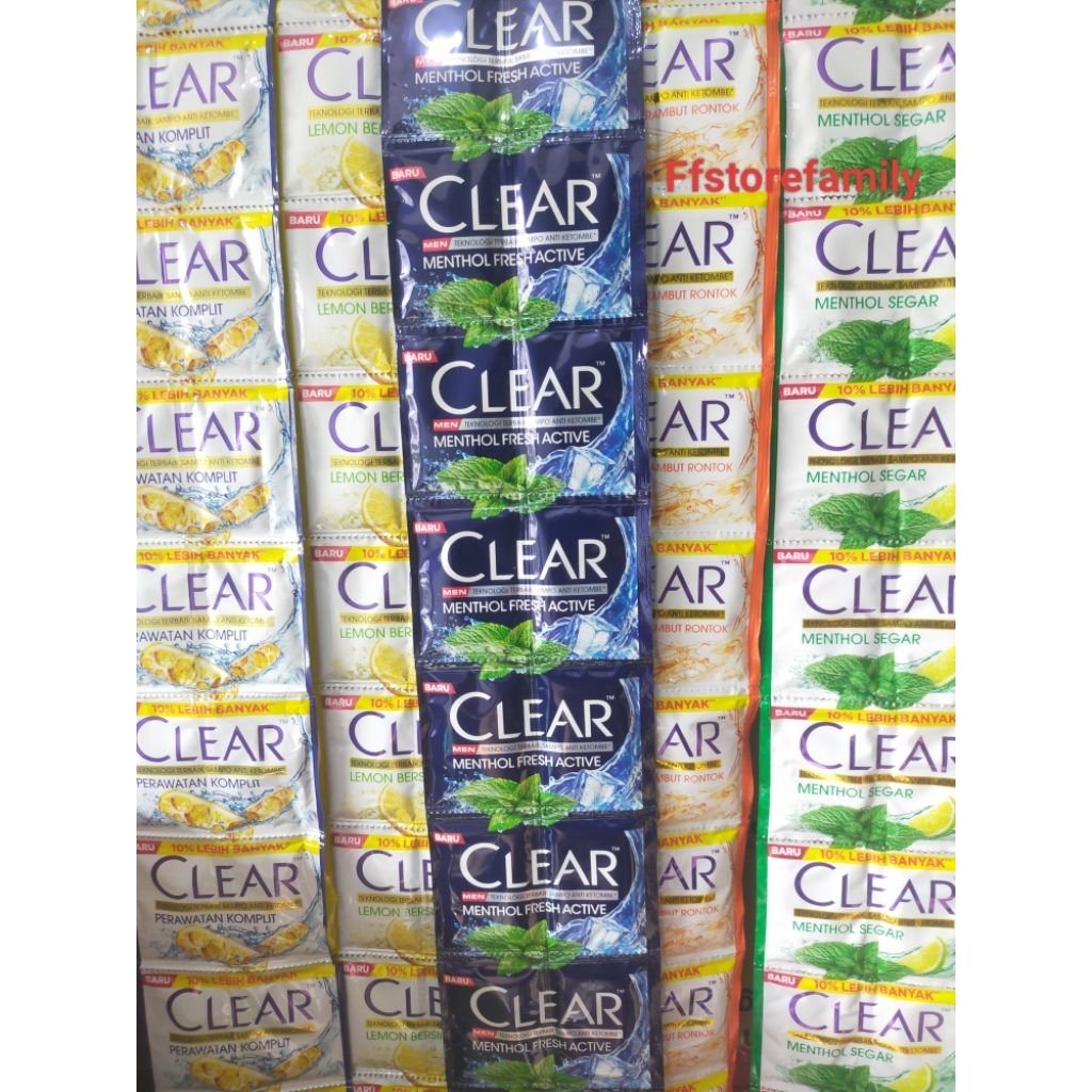 Clear Shampoo Renceng / Sachet All Varian