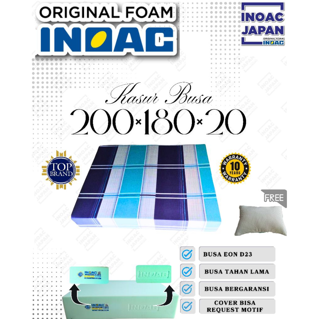 Kasur Busa INOAC EON D23 200x180x20
