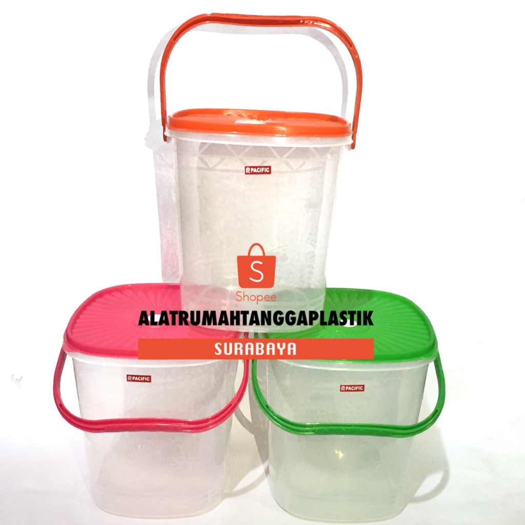 1 pc Toples Plastik 6 Liter / Toples 6Liter / Toples Kerupuk / Toples Es 6 Lt / Toples Gagang 6Lt