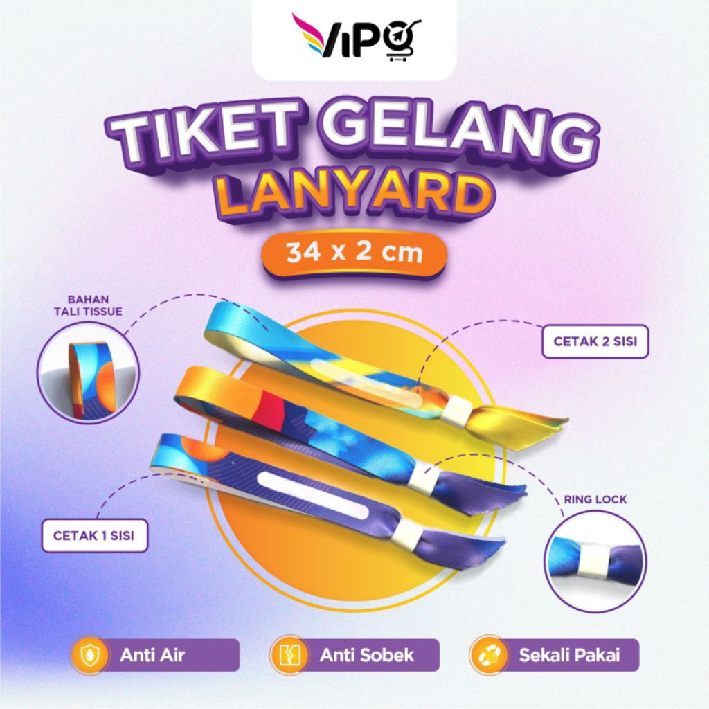 

Tiket Gelang Lanyard Tissue 2cm / Tigel Lanyard 2cm